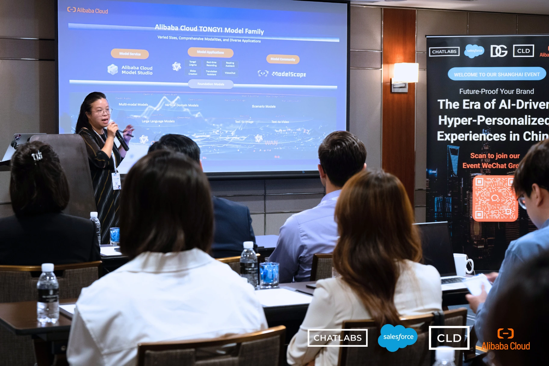 Claire Wang from Alibaba Cloud gives Keynote Speech at CLD x Salesforce x Alibaba Cloud Event