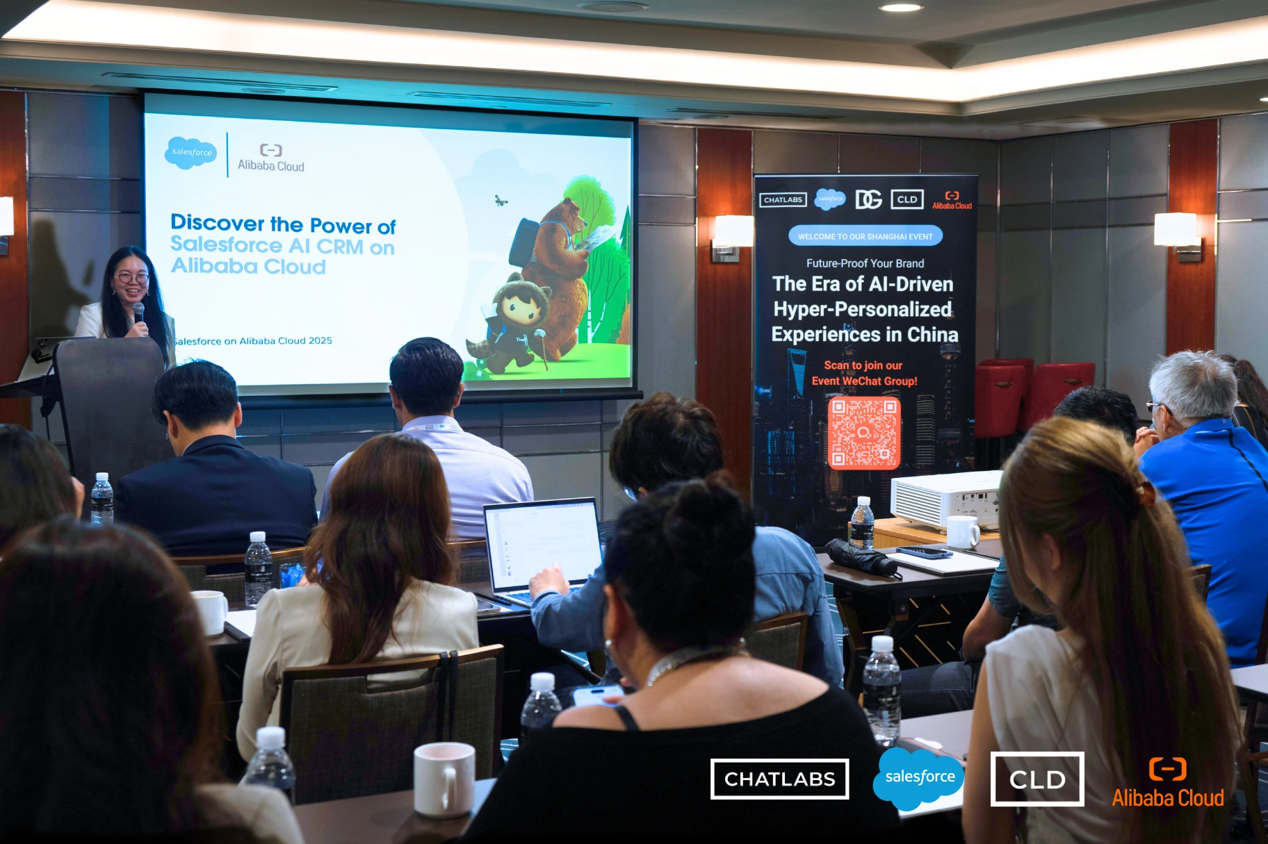 Ivy Li from Salesforce gives Keynote Speech at CLD x Salesforce x Alibaba Cloud Event