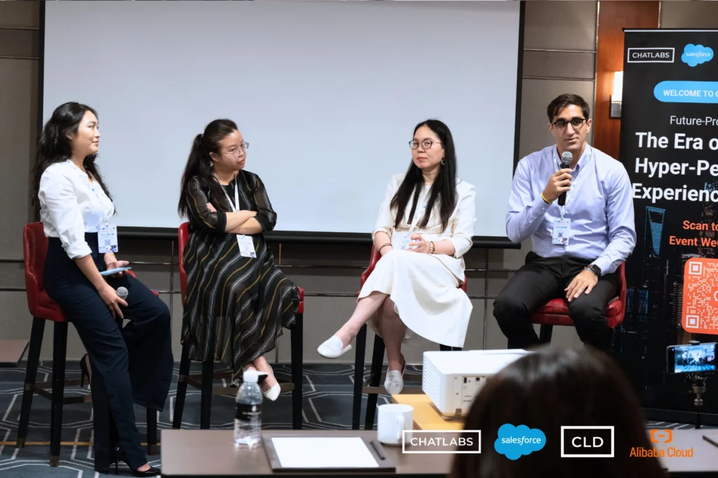 CLD's General Manager Omid Pourmomen speaks during panel session at CLD x Salesforce x Alibaba Cloud Event
