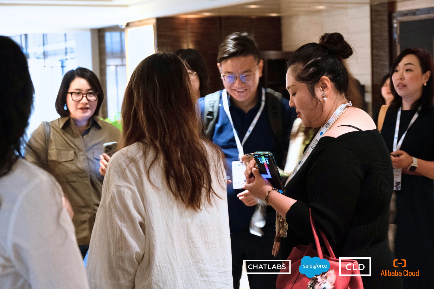 Guests checking in at CLD x Salesforce x Alibaba Cloud Event