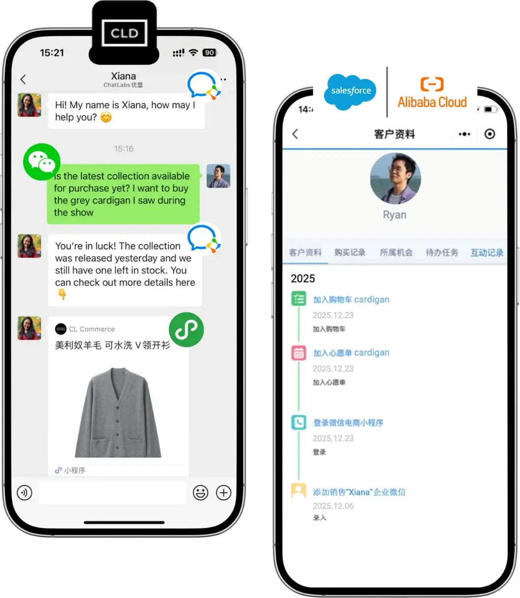 Custom middleware facilitates seamless integration between Salesforce on Alibaba Cloud and local systems.